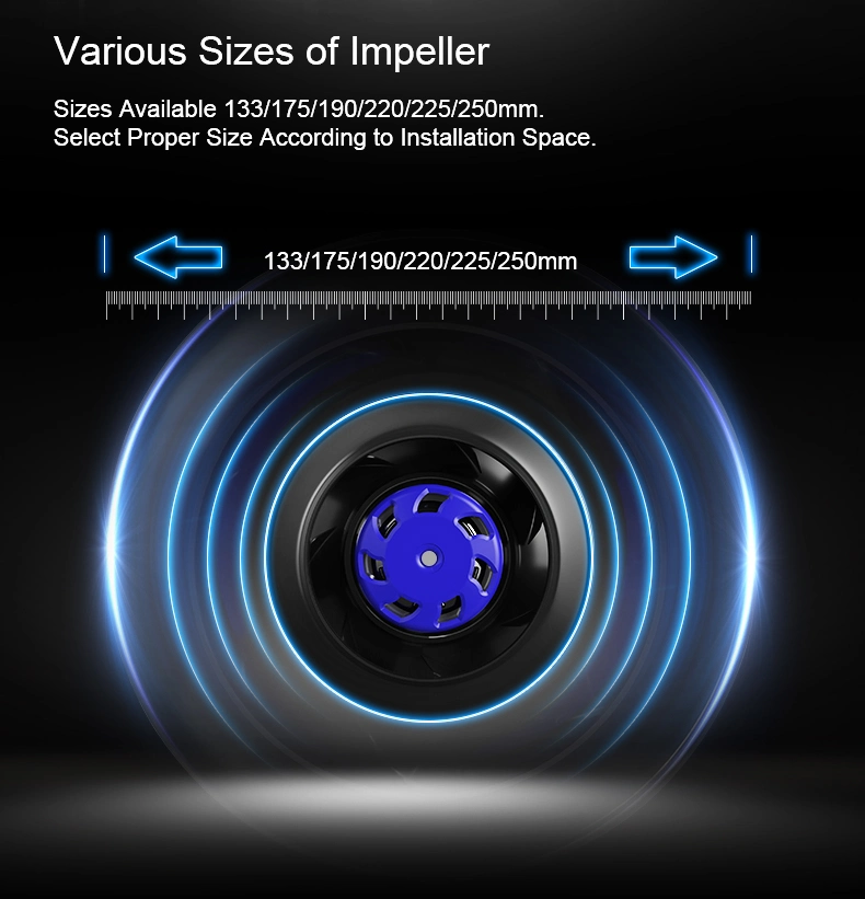 400mm Backward Curved Aluminum Centrifugal Fan